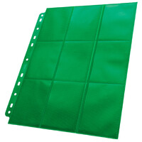 Pages 18-Pocket x50 Grön Ultimate Guard Plastfickor